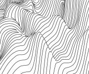 Coloriage Illusions d'optique en texture gratuit