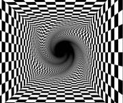 Coloriage Illusions d'optique en trois dimensions