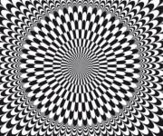 Coloriage Illusions d'optique hypnose