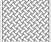 Coloriage Illusions d'optique tissu
