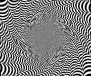 Coloriage Illusions d'optique tunnel hypnotique