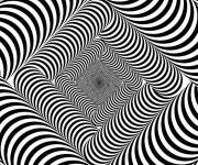 Coloriage Illustration Illusions d'optique hypnotique