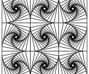 Coloriage Image Illusion d'optique PS