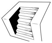 Coloriage IO Escaliers 3D
