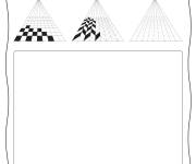 Coloriage Le&ccedil;on d'Illusion d'optique &agrave; compl&eacute;ter