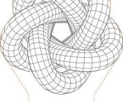 Coloriage Mod&egrave;le d'Illusion d'optique infinis
