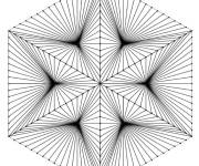 Coloriage Mod&egrave;le Illusion d'optique profond