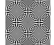 Coloriage Mod&egrave;les d'illusion d'optique ray&eacute;es