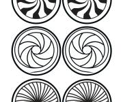 Coloriage Mod&egrave;les magiques d'Illusion d'optique