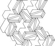 Coloriage Page Illusion d'optique