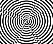 Coloriage Page Illusion d'optique