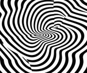 Coloriage Pattern illusion optique
