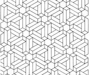 Coloriage Peinture d'Illusion d'optique