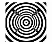 Coloriage Superbe illusion optique