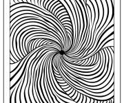 Coloriage Technique d'Illusion d'optique