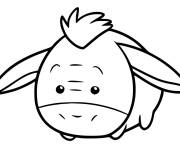 Coloriage B&eacute;b&eacute; Eeyore kawaii Disney