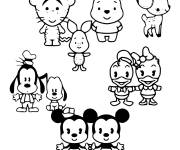 Coloriage B&eacute;b&eacute; personnages de Disney maternelle