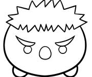 Coloriage Hulk Tsum Tsum kawaii