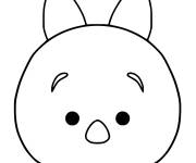 Coloriage et dessins gratuit Kawaii Tsum Tsum Plush Toy à imprimer