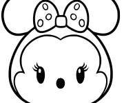 Coloriage Minnie Mouse kawaii Disney &agrave; color