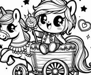 Coloriage Personnages magique de Disney kawaii