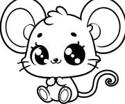 Coloriage Petit souris Kawaii de Disney