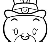 Coloriage Visage de b&eacute;b&eacute; Judy Hops