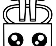 Coloriage Airpods Kawaii