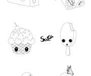 Coloriage Candy Kawaii