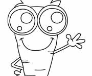 Coloriage Carotte Kawaii