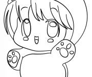 Coloriage Chibi Fille Kawaii 