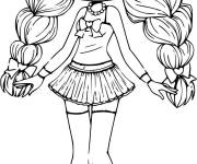 Coloriage Chibi Manga Kawaii