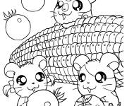 Coloriage Corn Kawaii