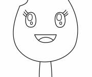 Coloriage Glace Rigolette Kawaii