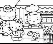 Coloriage Hello Kitty Kawaii