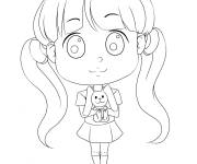 Coloriage Kawaii Chibi Crayon