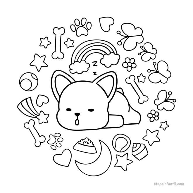 Dessin Kawaii Facile – Coloriage Kawaii