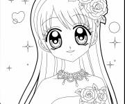 Coloriage Kawaii De Princesse