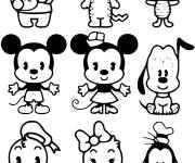 Coloriage et dessins gratuit Kawaii Disney à imprimer