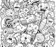 Coloriage Kawaii Doddle