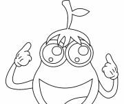 Coloriage L&eacute;gumes Facile Kawaii