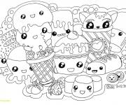 Coloriage Sucrerie Facile Kawaii