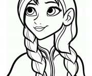 Coloriage Anna La Soeur de Elsa