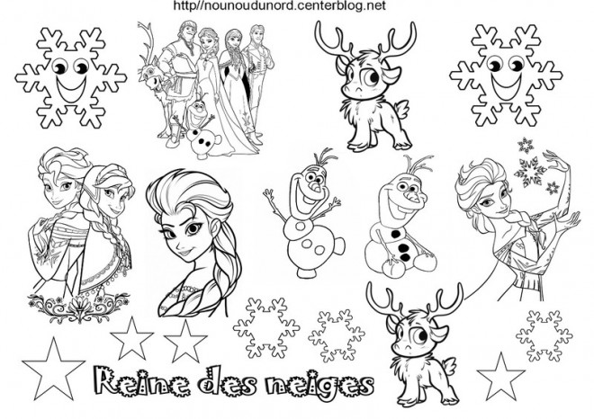 Coloriage La Reine Des Neiges Dessin Animé