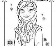 Coloriage La Reine des Neiges Else Film