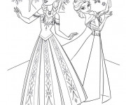 Coloriage La Reine des Neiges Film