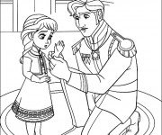 Coloriage La Reine des Neiges pour enfant