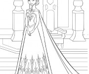 Coloriage Princesse Elsa