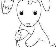 Coloriage Lapin de P&acirc;ques