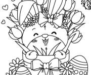 Coloriage Page de coloriage Lapin de P&acirc;ques